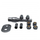 Vario Term Twins All in One zestaw zaworów termostatyczny grafit metaliczny lewy ATSGS0212CFK/L(PEX)