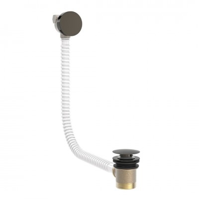 Tres syfon wannowy z napełnianiem klik klak czarny metalizowany 03453430KM