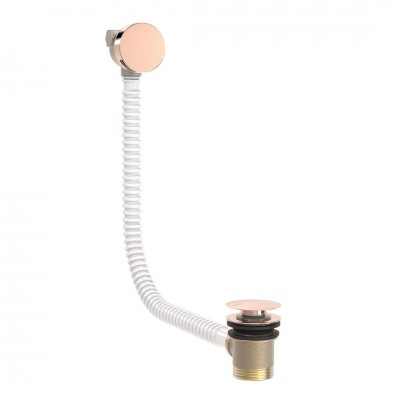 Tres syfon wannowy z napełnianiem klik klak złoto różowe 03453430OP