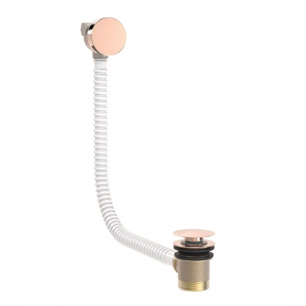 Tres syfon wannowy z napełnianiem klik klak złoto różowe 03453430OP