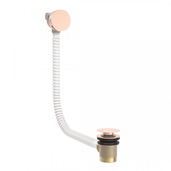 Tres syfon wannowy z napełnianiem klik klak złoto różowe mat 03453430OPM