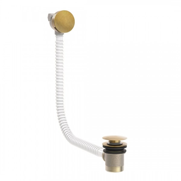 Tres syfon wannowy z zaworem napełniającym i przelewem stare złoto 03453430LV