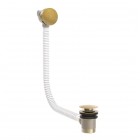 Tres syfon wannowy z zaworem napełniającym i przelewem stare złoto 03453430LV