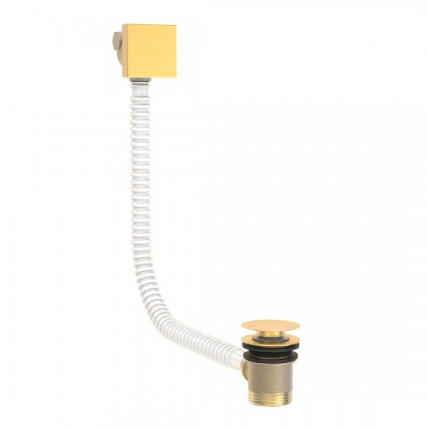 Tres syfon wannowy z napełnianiem klik klak złoty mat 03453440OM