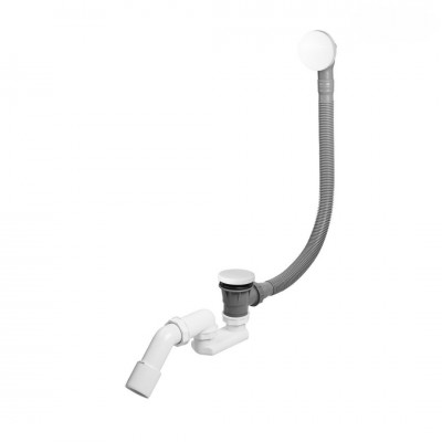 Oltens Fusa przelew wannowy klik-klak biały 03002000