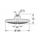 Grohe Euphoria Cosmopolitan 180 prysznic górny 27492000