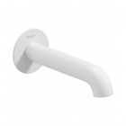 Deante Silia wylewka wannowa ścienna 14,7 cm biały mat NQS_A80K