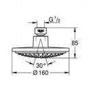 Grohe Euphoria Cosmopolitan 160 prysznic górny 28233000
