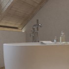 Deante Silia bateria wannowa wolnostojąca chrom BQS_017M