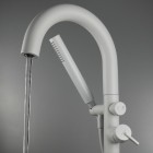 Deante Silia bateria wannowa wolnostojąca biały mat BQS_A17N