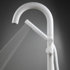 Deante Silia bateria wannowa wolnostojąca biały mat BQS_A17N