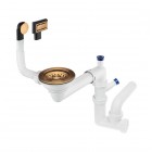 Deante Space Saver syfon do zlewozmywaków granitowych brąz szczotkowany ZXY_C949