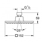 Grohe Euphoria Cube 150 prysznic górny 27705000
