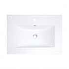 Deante Tubo umywalka 61,5x46,5 cm prostokątna wpuszczana biała CTU_646M