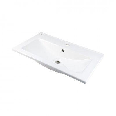 Deante Tubo umywalka 61,5x36 cm prostokątna wpuszczana biała CTU_636M