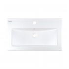 Deante Tubo umywalka 61,5x36 cm prostokątna wpuszczana biała CTU_636M