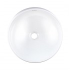 Deante Alpinia umywalka okrągła 41 cm nablatowa biała CGA_6U42