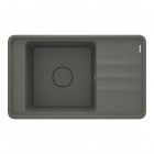 Deante Momi zlewozmywak granitowy 82x50 cm antracyt metalik ZKM_T11B