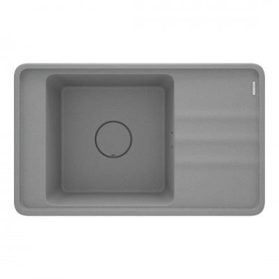 Deante Momi zlewozmywak granitowy 82x50 cm szary metalik ZKM_S11B