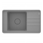 Deante Momi zlewozmywak granitowy 82x50 cm szary metalik ZKM_S11B
