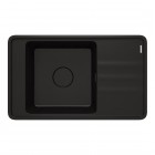 Deante Momi zlewozmywak granitowy 82x50 cm czarny mat ZKM_N11B