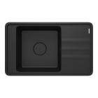 Deante Momi zlewozmywak granitowy 82x50 cm grafit metalik ZKM_G11B