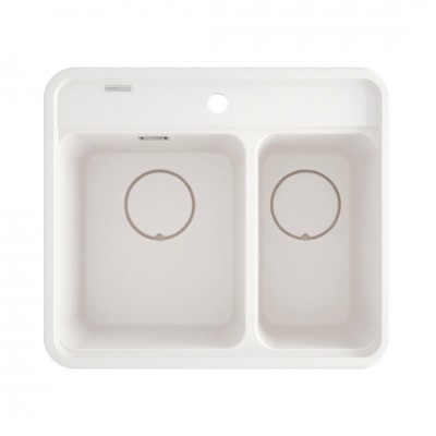 Deante Momi zlewozmywak granitowy 60x52 cm alabaster ZKM_A503