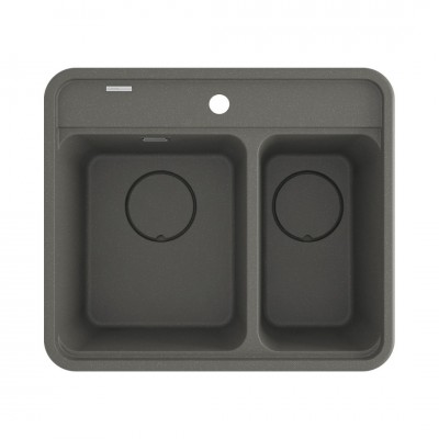 Deante Momi zlewozmywak granitowy 60x52 cm antracyt metalik ZKM_T503