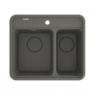 Deante Momi zlewozmywak granitowy 60x52 cm antracyt metalik ZKM_T503