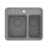Deante Momi zlewozmywak granitowy 60x52 cm szary metalik ZKM_S503