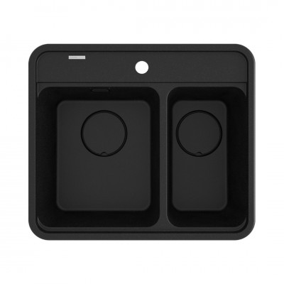 Deante Momi zlewozmywak granitowy 60x52 cm grafit metalik ZKM_G503