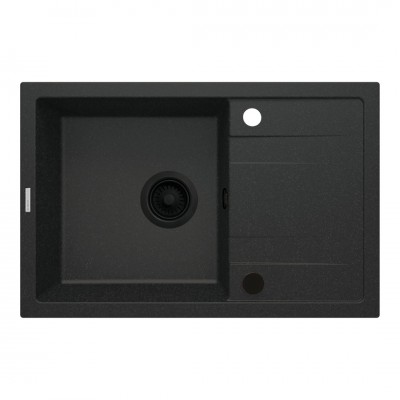 Deante Corio zlewozmywak granitowy 67x44 cm grafit metalik ZRC_G113