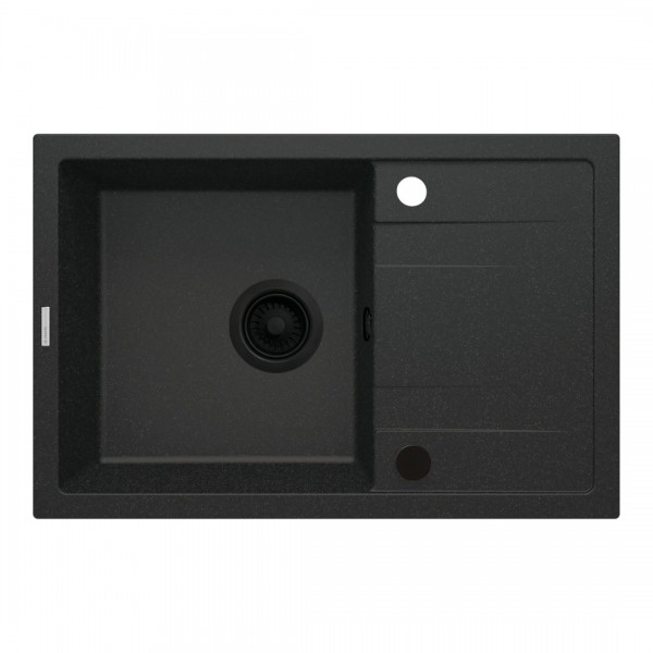 Deante Corio zlewozmywak granitowy 67x44 cm grafit metalik ZRC_G113