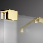 Deante Prizma ścianka wolnostojąca 140 cm Walk-in złoty połysk KTJ_Z34R