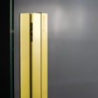 Deante Prizma ścianka wolnostojąca 140 cm Walk-in złoty połysk KTJ_Z34R