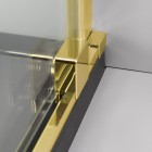 Deante Prizma ścianka wolnostojąca 140 cm Walk-in złoty połysk KTJ_Z34R