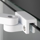 Deante Prizma ścianka wolnostojąca 140 cm Walk-in biała KTJ_A34R