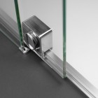 eante Prizma ścianka wolnostojąca 140 cm Walk-in stal szczotkowana KTJ_F34R