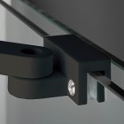 Deante Prizma ścianka wolnostojąca 140 cm Walk-in czarny mat KTJ_N34R