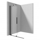 Deante Prizma ścianka wolnostojąca 120 cm Walk-in czarny mat KTJ_N32R
