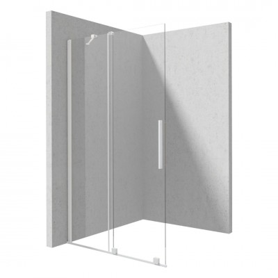 Deante Prizma ścianka wolnostojąca 140 cm Walk-in biała KTJ_A34R