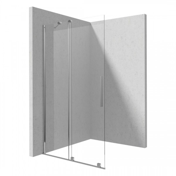 Deante Prizma ścianka wolnostojąca 90 cm Walk-in chrom KTJ_039R