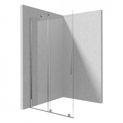 Deante Prizma ścianka wolnostojąca 120 cm Walk-in chrom KTJ_032R