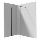 Deante Prizma ścianka wolnostojąca 80 cm Walk-in czarny mat KTJ_N38P