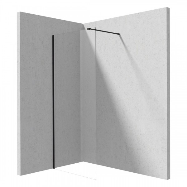 Deante Prizma ścianka wolnostojąca 120 cm Walk-in czarny mat KTJ_N32P