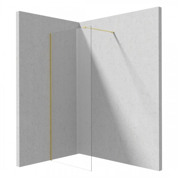 Deante Prizma ścianka wolnostojąca 110 cm Walk-in złoto szczotkowane KTJ_R31P