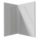 Deante Prizma ścianka wolnostojąca 120 cm Walk-in złoto szczotkowane KTJ_R32P