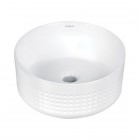 Deante Silia umywalka okrągła 36 cm nablatowa biała CDX_6U3S