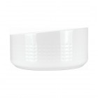 Deante Silia umywalka okrągła 36 cm nablatowa biała CDX_6U3S