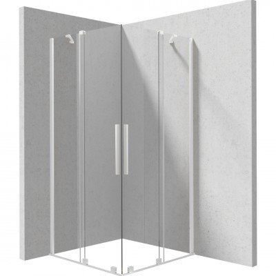 Deante Prizma kabina prysznicowa kwadratowa 90 cm biała 55317